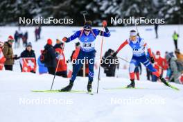 15.12.2023, Lenzerheide, Switzerland (SUI): Sean Doherty (USA) - IBU World Cup Biathlon, sprint men, Lenzerheide (SUI). www.nordicfocus.com. © Manzoni/NordicFocus. Every downloaded picture is fee-liable.