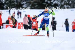 15.12.2023, Lenzerheide, Switzerland (SUI): Anton Vidmar (SLO) - IBU World Cup Biathlon, sprint men, Lenzerheide (SUI). www.nordicfocus.com. © Manzoni/NordicFocus. Every downloaded picture is fee-liable.