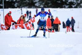 15.12.2023, Lenzerheide, Switzerland (SUI): Jake Brown (USA) - IBU World Cup Biathlon, sprint men, Lenzerheide (SUI). www.nordicfocus.com. © Manzoni/NordicFocus. Every downloaded picture is fee-liable.