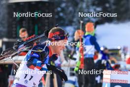 15.12.2023, Lenzerheide, Switzerland (SUI): Quentin Fillon Maillet (0) - IBU World Cup Biathlon, sprint men, Lenzerheide (SUI). www.nordicfocus.com. © Manzoni/NordicFocus. Every downloaded picture is fee-liable.