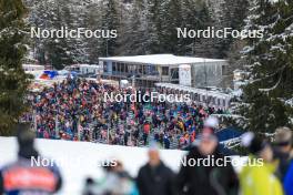 15.12.2023, Lenzerheide, Switzerland (SUI): Feature: Track atmosphere  - IBU World Cup Biathlon, sprint men, Lenzerheide (SUI). www.nordicfocus.com. © Manzoni/NordicFocus. Every downloaded picture is fee-liable.