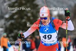 15.12.2023, Lenzerheide, Switzerland (SUI): Adam Runnalls (CAN) - IBU World Cup Biathlon, sprint men, Lenzerheide (SUI). www.nordicfocus.com. © Manzoni/NordicFocus. Every downloaded picture is fee-liable.