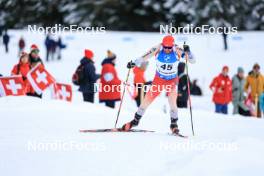 15.12.2023, Lenzerheide, Switzerland (SUI): Dajan Danuser (SUI) - IBU World Cup Biathlon, sprint men, Lenzerheide (SUI). www.nordicfocus.com. © Manzoni/NordicFocus. Every downloaded picture is fee-liable.