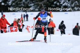 15.12.2023, Lenzerheide, Switzerland (SUI): Justus Strelow (GER) - IBU World Cup Biathlon, sprint men, Lenzerheide (SUI). www.nordicfocus.com. © Manzoni/NordicFocus. Every downloaded picture is fee-liable.