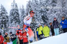 14.12.2023, Lenzerheide, Switzerland (SUI): Lena Haecki-Gross (SUI) - IBU World Cup Biathlon, sprint women, Lenzerheide (SUI). www.nordicfocus.com. © Manzoni/NordicFocus. Every downloaded picture is fee-liable.
