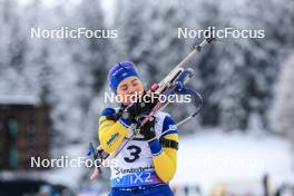 14.12.2023, Lenzerheide, Switzerland (SUI): Sara Andersson (SWE) - IBU World Cup Biathlon, sprint women, Lenzerheide (SUI). www.nordicfocus.com. © Manzoni/NordicFocus. Every downloaded picture is fee-liable.