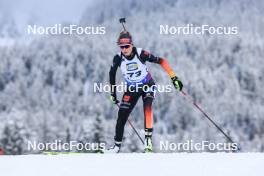 14.12.2023, Lenzerheide, Switzerland (SUI): Johanna Puff (GER) - IBU World Cup Biathlon, sprint women, Lenzerheide (SUI). www.nordicfocus.com. © Manzoni/NordicFocus. Every downloaded picture is fee-liable.