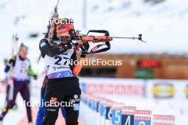 14.12.2023, Lenzerheide, Switzerland (SUI): Janina Hettich-Walz (GER) - IBU World Cup Biathlon, sprint women, Lenzerheide (SUI). www.nordicfocus.com. © Manzoni/NordicFocus. Every downloaded picture is fee-liable.