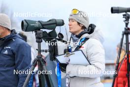 14.12.2023, Lenzerheide, Switzerland (SUI): Sandra Flunger (AUT) coach Team Switzerland - IBU World Cup Biathlon, sprint women, Lenzerheide (SUI). www.nordicfocus.com. © Manzoni/NordicFocus. Every downloaded picture is fee-liable.