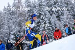 14.12.2023, Lenzerheide, Switzerland (SUI): Sara Andersson (SWE) - IBU World Cup Biathlon, sprint women, Lenzerheide (SUI). www.nordicfocus.com. © Manzoni/NordicFocus. Every downloaded picture is fee-liable.