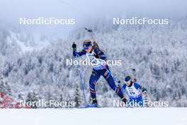 14.12.2023, Lenzerheide, Switzerland (SUI): Sophie Chauveau (FRA) - IBU World Cup Biathlon, sprint women, Lenzerheide (SUI). www.nordicfocus.com. © Manzoni/NordicFocus. Every downloaded picture is fee-liable.