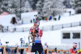 14.12.2023, Lenzerheide, Switzerland (SUI): Anna Gandler (AUT) - IBU World Cup Biathlon, sprint women, Lenzerheide (SUI). www.nordicfocus.com. © Manzoni/NordicFocus. Every downloaded picture is fee-liable.