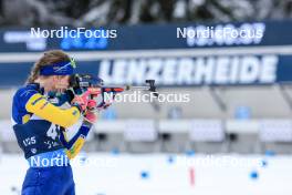 14.12.2023, Lenzerheide, Switzerland (SUI): Elvira Oeberg (SWE) - IBU World Cup Biathlon, sprint women, Lenzerheide (SUI). www.nordicfocus.com. © Manzoni/NordicFocus. Every downloaded picture is fee-liable.