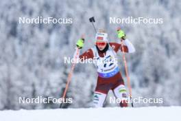 14.12.2023, Lenzerheide, Switzerland (SUI): Sandra Bulina (LAT) - IBU World Cup Biathlon, sprint women, Lenzerheide (SUI). www.nordicfocus.com. © Manzoni/NordicFocus. Every downloaded picture is fee-liable.
