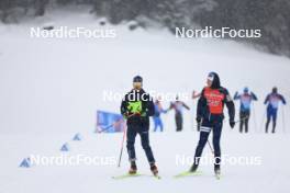 13.12.2023, Lenzerheide, Switzerland (SUI): Undefined US and Finnish coaches compete - IBU World Cup Biathlon, training, Lenzerheide (SUI). www.nordicfocus.com. © Manzoni/NordicFocus. Every downloaded picture is fee-liable.