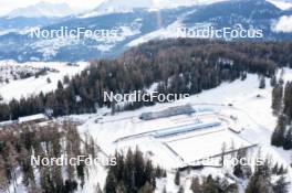 12.12.2023, Lenzerheide, Switzerland (SUI): Event Feature: Overview over the stadium - IBU World Cup Biathlon, training, Lenzerheide (SUI). www.nordicfocus.com. © Manzoni/NordicFocus. Every downloaded picture is fee-liable.