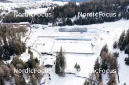 12.12.2023, Lenzerheide, Switzerland (SUI): Event Feature: Overview over the stadium - IBU World Cup Biathlon, training, Lenzerheide (SUI). www.nordicfocus.com. © Manzoni/NordicFocus. Every downloaded picture is fee-liable.