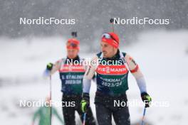 13.12.2023, Lenzerheide, Switzerland (SUI): Joscha Burkhalter (SUI) - IBU World Cup Biathlon, training, Lenzerheide (SUI). www.nordicfocus.com. © Manzoni/NordicFocus. Every downloaded picture is fee-liable.