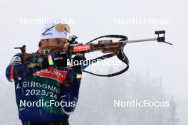 13.12.2023, Lenzerheide, Switzerland (SUI): Antonin Guigonnat (FRA) - IBU World Cup Biathlon, training, Lenzerheide (SUI). www.nordicfocus.com. © Manzoni/NordicFocus. Every downloaded picture is fee-liable.