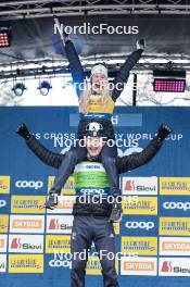 26.03.2023, Lahti, Finland (FIN): Jessie Diggins (USA), Ben Ogden (USA), (l-r)  - FIS world cup cross-country, cups, Lahti (FIN). www.nordicfocus.com. © Modica/NordicFocus. Every downloaded picture is fee-liable.