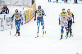25.03.2023, Lahti, Finland (FIN): Krista Parmakoski (FIN), Jasmin Kahara (FIN), Moa Ilar (SWE), Katharina Hennig (GER), (l-r)  - FIS world cup cross-country, individual sprint, Lahti (FIN). www.nordicfocus.com. © Modica/NordicFocus. Every downloaded picture is fee-liable.