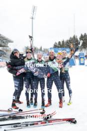 26.03.2023, Lahti, Finland (FIN): Rosie Brennan (USA), Samantha Smith (USA), Jessie Diggins (USA), Julia Kern (USA), Hailey Swirbul (USA), (l-r)  - FIS world cup cross-country, mass, Lahti (FIN). www.nordicfocus.com. © Modica/NordicFocus. Every downloaded picture is fee-liable.