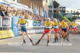 04.08.2023, Sandnes, Norway (NOR): Andrew Musgrave (GBR), Erik Valnes (NOR), (l-r) - BLINK23 Festival Cross-Country - Sandnes (NOR). www.nordicfocus.com. © Manzoni/NordicFocus. Every downloaded picture is fee-liable.