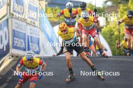 04.08.2023, Sandnes, Norway (NOR): Johannes Hoesflot Klaebo (NOR) - BLINK23 Festival Cross-Country - Sandnes (NOR). www.nordicfocus.com. © Manzoni/NordicFocus. Every downloaded picture is fee-liable.