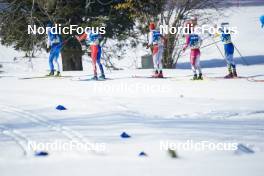 05.03.2023, Planica, Slovenia (SLO): Perttu Hyvarinen (FIN), Maurice Manificat (FRA), Jonas Baumann (SUI), Ryo Hirose (JPN), Eric Rosjoe (SWE), (l-r)  - FIS nordic world ski championships cross-country, mass men, Planica (SLO). www.nordicfocus.com. © Thibaut/NordicFocus. Every downloaded picture is fee-liable.