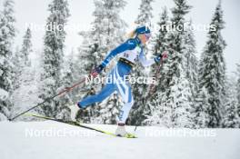 25.11.2023, Ruka, Finland (FIN): Anne Kyllonen (FIN) - FIS world cup cross-country, 10km, Ruka (FIN). www.nordicfocus.com. © Modica/NordicFocus. Every downloaded picture is fee-liable.