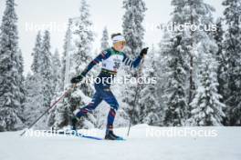 25.11.2023, Ruka, Finland (FIN): Delphine Claudel (FRA) - FIS world cup cross-country, 10km, Ruka (FIN). www.nordicfocus.com. © Modica/NordicFocus. Every downloaded picture is fee-liable.