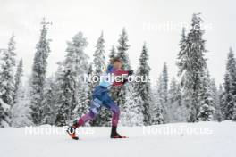 25.11.2023, Ruka, Finland (FIN): Gus Schumacher (USA) - FIS world cup cross-country, 10km, Ruka (FIN). www.nordicfocus.com. © Modica/NordicFocus. Every downloaded picture is fee-liable.