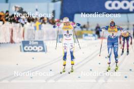 24.11.2023, Ruka, Finland (FIN): Frida Karlsson (SWE), Jasmi Joensuu (FIN), (l-r)  - FIS world cup cross-country, individual sprint, Ruka (FIN). www.nordicfocus.com. © Modica/NordicFocus. Every downloaded picture is fee-liable.