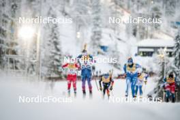 24.11.2023, Ruka, Finland (FIN): Jessie Diggins (USA), Tiia Olkkonen (FIN), (l-r)  - FIS world cup cross-country, individual sprint, Ruka (FIN). www.nordicfocus.com. © Modica/NordicFocus. Every downloaded picture is fee-liable.
