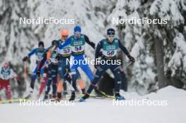 26.11.2023, Ruka, Finland (FIN): Martin Himma (EST), Paolo Ventura (ITA), (l-r)  - FIS world cup cross-country, mass, Ruka (FIN). www.nordicfocus.com. © Modica/NordicFocus. Every downloaded picture is fee-liable.