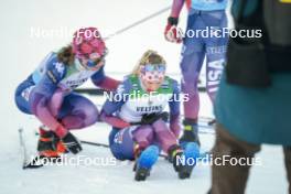 26.11.2023, Ruka, Finland (FIN): Rosie Brennan (USA), Jessie Diggins (USA), (l-r)  - FIS world cup cross-country, mass, Ruka (FIN). www.nordicfocus.com. © Modica/NordicFocus. Every downloaded picture is fee-liable.