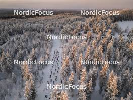 26.11.2023, Ruka, Finland (FIN): Aerial view of the start of the menÕs race   - FIS world cup cross-country, mass, Ruka (FIN). www.nordicfocus.com. © Modica/NordicFocus. Every downloaded picture is fee-liable.