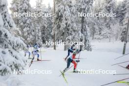 26.11.2023, Ruka, Finland (FIN): Juliette Ducordeau (FRA), Katherine Stewart-Jones (CAN), (l-r)  - FIS world cup cross-country, mass, Ruka (FIN). www.nordicfocus.com. © Modica/NordicFocus. Every downloaded picture is fee-liable.
