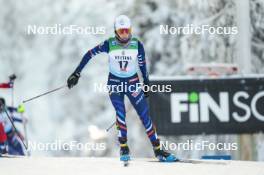 26.11.2023, Ruka, Finland (FIN): Delphine Claudel (FRA) - FIS world cup cross-country, mass, Ruka (FIN). www.nordicfocus.com. © Modica/NordicFocus. Every downloaded picture is fee-liable.