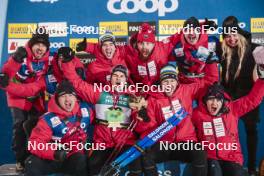 26.11.2023, Ruka, Finland (FIN): Michal Novak (CZE) with his Team - FIS world cup cross-country, mass, Ruka (FIN). www.nordicfocus.com. © Modica/NordicFocus. Every downloaded picture is fee-liable.