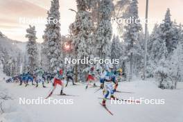 26.11.2023, Ruka, Finland (FIN): Cyril Faehndrich (SUI), Leo Johansson (SWE), (l-r)  - FIS world cup cross-country, mass, Ruka (FIN). www.nordicfocus.com. © Modica/NordicFocus. Every downloaded picture is fee-liable.