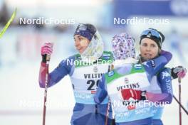 26.11.2023, Ruka, Finland (FIN): Julia Kern (USA), Novie Mccabe (USA), Sophia Laukli (USA), (l-r)  - FIS world cup cross-country, mass, Ruka (FIN). www.nordicfocus.com. © Modica/NordicFocus. Every downloaded picture is fee-liable.