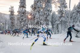 26.11.2023, Ruka, Finland (FIN): William Poromaa (SWE), Hugo Lapalus (FRA), (l-r)  - FIS world cup cross-country, mass, Ruka (FIN). www.nordicfocus.com. © Modica/NordicFocus. Every downloaded picture is fee-liable.