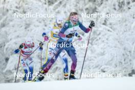 26.11.2023, Ruka, Finland (FIN): Jessie Diggins (USA) - FIS world cup cross-country, mass, Ruka (FIN). www.nordicfocus.com. © Modica/NordicFocus. Every downloaded picture is fee-liable.