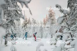26.11.2023, Ruka, Finland (FIN): Oskari Hokka (FIN), Miro Karppanen (FIN), (l-r)  - FIS world cup cross-country, mass, Ruka (FIN). www.nordicfocus.com. © Modica/NordicFocus. Every downloaded picture is fee-liable.