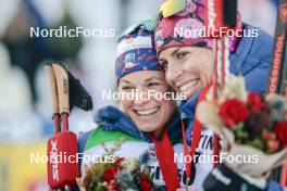 26.11.2023, Ruka, Finland (FIN): Jessie Diggins (USA), Rosie Brennan (USA), (l-r)  - FIS world cup cross-country, mass, Ruka (FIN). www.nordicfocus.com. © Modica/NordicFocus. Every downloaded picture is fee-liable.