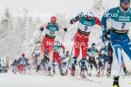26.11.2023, Ruka, Finland (FIN): Candide Pralong (SUI), Harald Oestberg Amundsen (NOR), (l-r)  - FIS world cup cross-country, mass, Ruka (FIN). www.nordicfocus.com. © Modica/NordicFocus. Every downloaded picture is fee-liable.