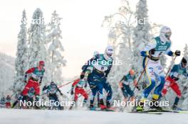 26.11.2023, Ruka, Finland (FIN): Hugo Lapalus (FRA) - FIS world cup cross-country, mass, Ruka (FIN). www.nordicfocus.com. © Modica/NordicFocus. Every downloaded picture is fee-liable.