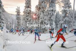 26.11.2023, Ruka, Finland (FIN): Gus Schumacher (USA), Didrik Toenseth (NOR), (l-r)  - FIS world cup cross-country, mass, Ruka (FIN). www.nordicfocus.com. © Modica/NordicFocus. Every downloaded picture is fee-liable.