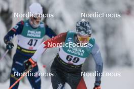 26.11.2023, Ruka, Finland (FIN): Leo Grandbois (CAN) - FIS world cup cross-country, mass, Ruka (FIN). www.nordicfocus.com. © Modica/NordicFocus. Every downloaded picture is fee-liable.